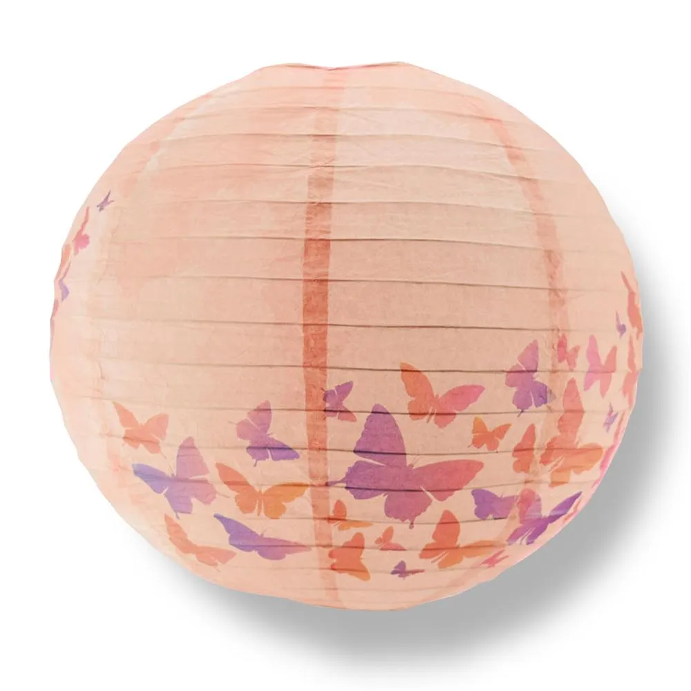 14 Inch Premium Print Butterfly Daydreams Paper Lantern