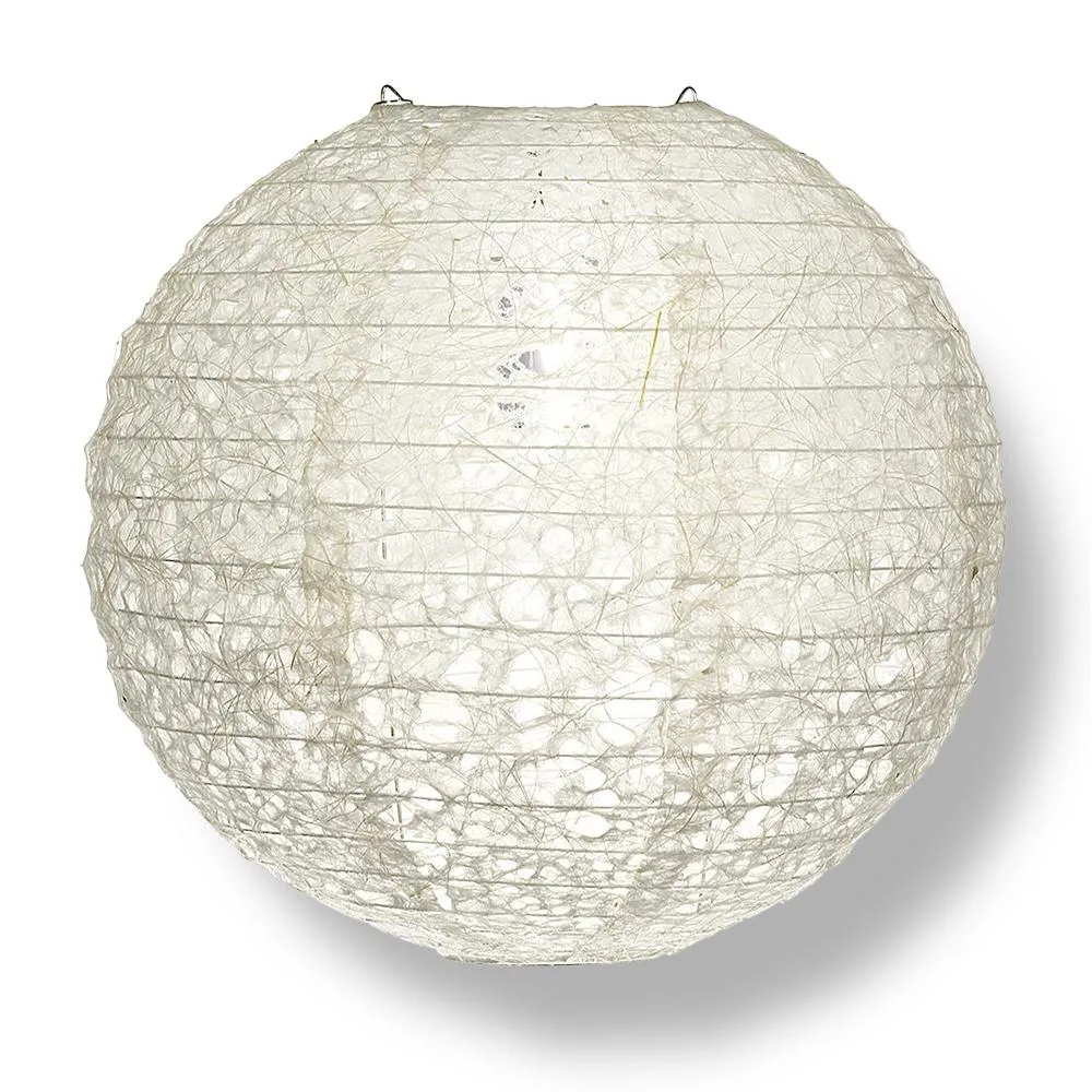 3-Pack 12" Designer Japanese Random Ogura Lace Fibrous Paper Lantern Shade