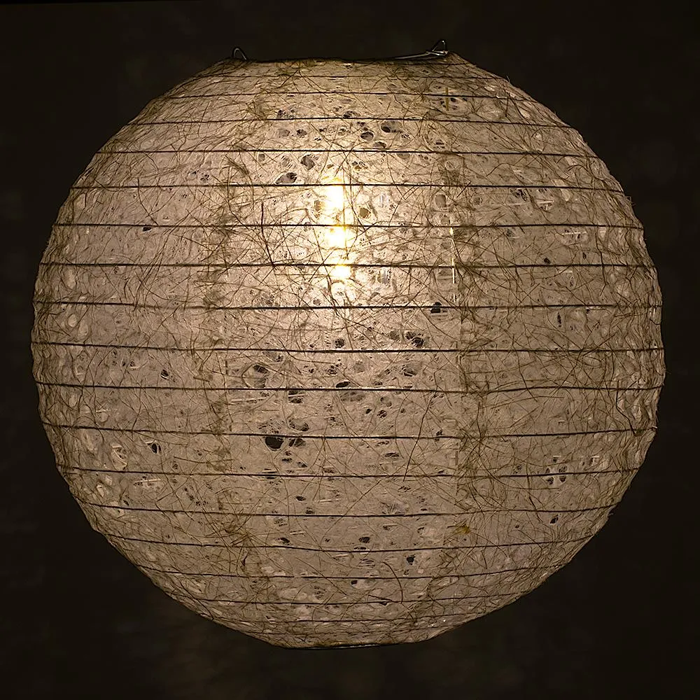3-Pack 12" Designer Japanese Random Ogura Lace Fibrous Paper Lantern Shade