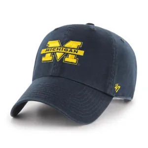 '47 Brand Men's NCAA Michigan Wolverines Clean-Up Cap