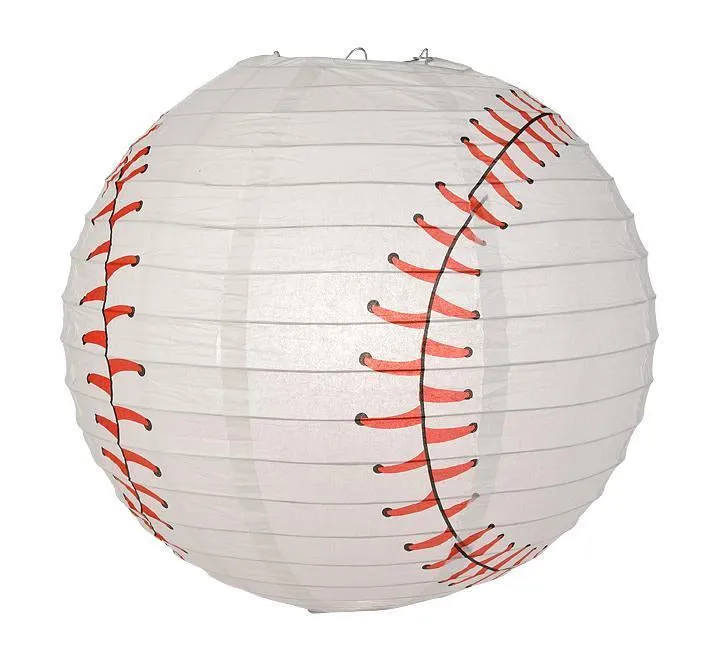 Atlanta Pro Baseball Red & Blue 14-inch Paper Lanterns 5pc Combo Party Pack