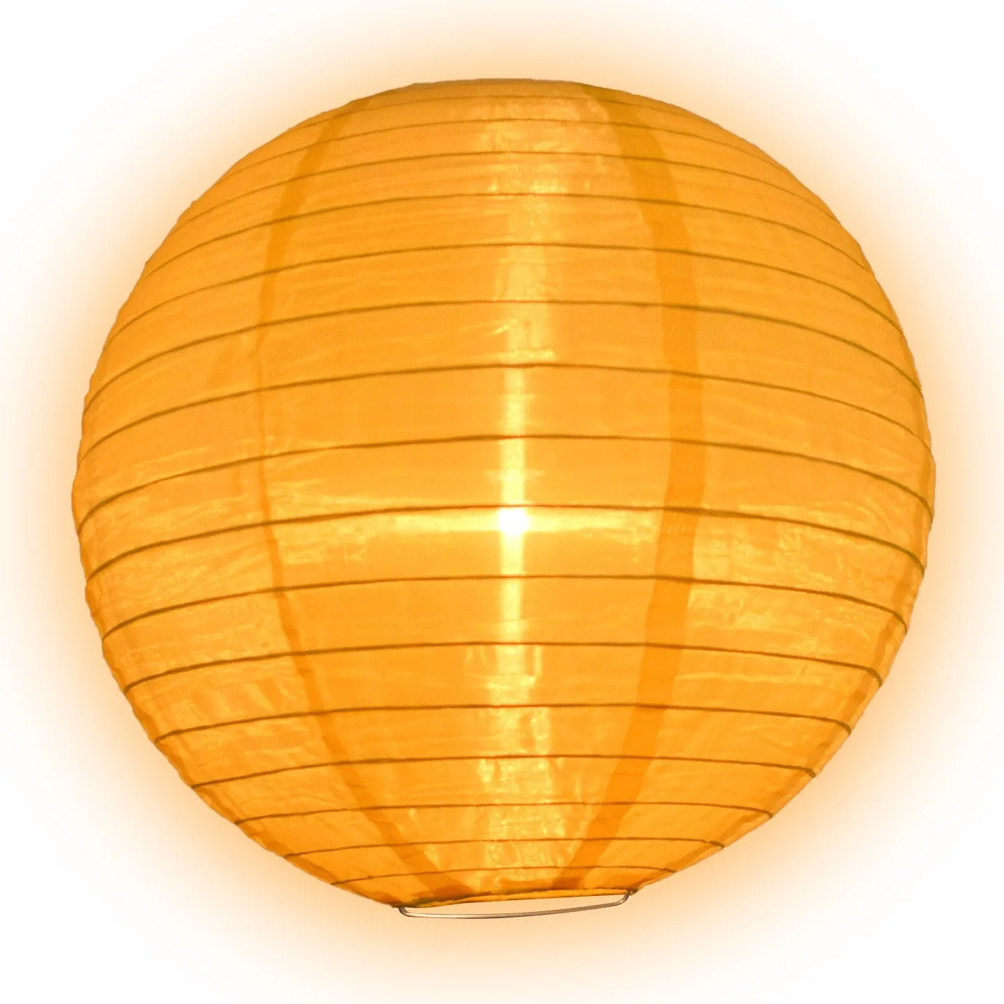 Black, White and Gold Yellow Celebration Party Parallel Ribbing Ribbed Nylon Lantern Combo Set (12 pc Set)