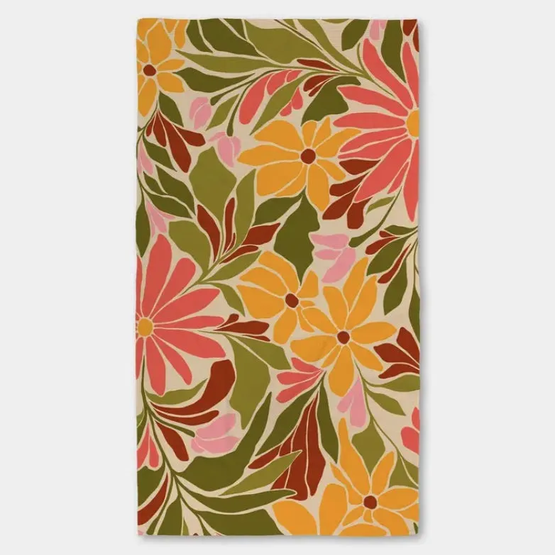Blooming Tan Luxe Bath Towel