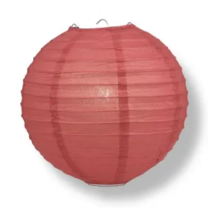 BLOWOUT 36" Marsala / Burgundy Wine Jumbo Round Paper Lantern, Even Ribbing, Chinese Hanging Wedding & Party Decoration