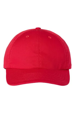 Classic Caps Mens USA Made Snapback Dad Hat - Red