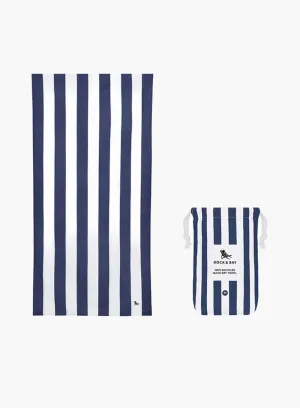 Dock & Bay Microfibre Beach Towel in Whitsunday Blue