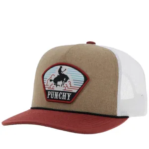 Hooey "Punchy" Tan & White & Brown Youth Hat