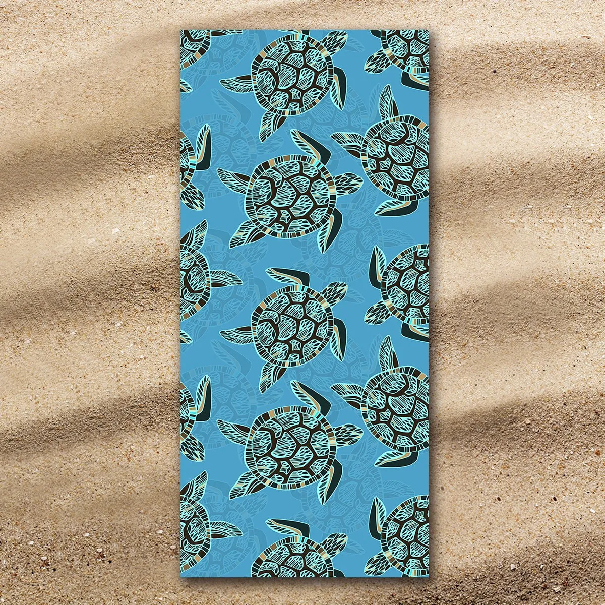 I Sea Turtles Jumbo Towel