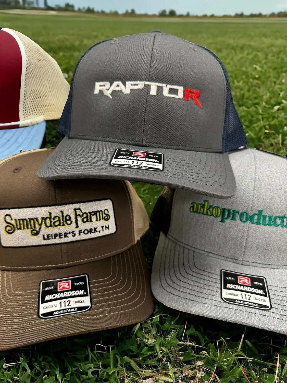 INK STITCH Richardson 112 Custom Embroidery Add Logo Texts Trucker Caps
