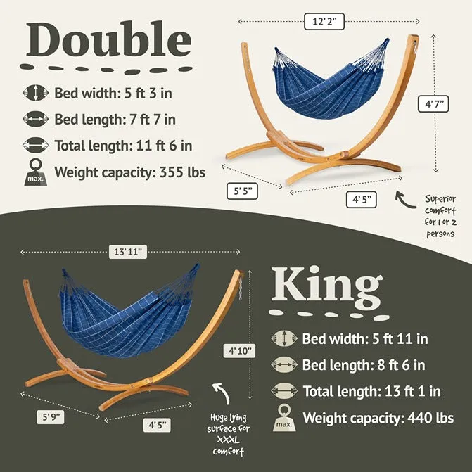 LA SIESTA Brisa classic swing hammock, kingsize (180 cm width)