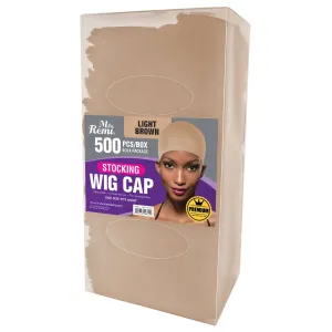 Ms. Remi Wig Cap Display 500pc Light Brown