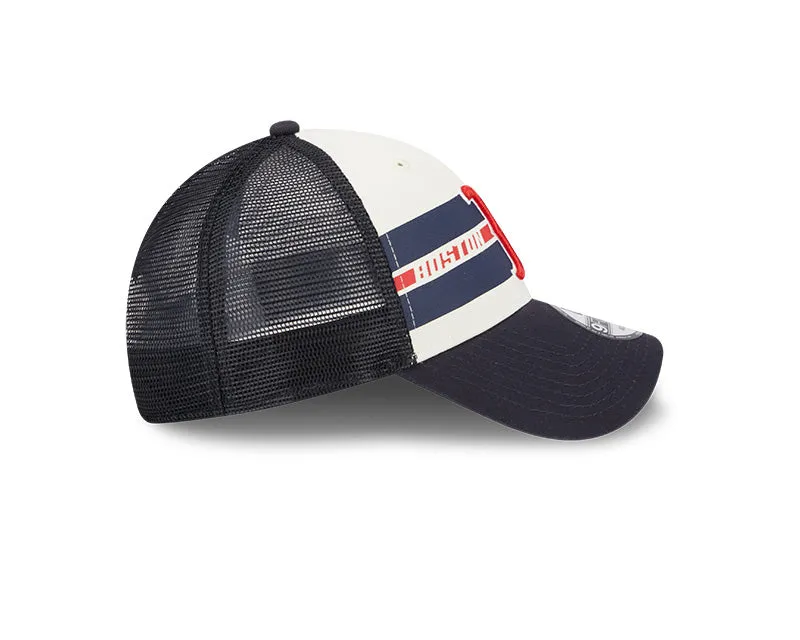 New Era Men's MLB Boston Red Sox Team Stripes 9FORTY Cap
