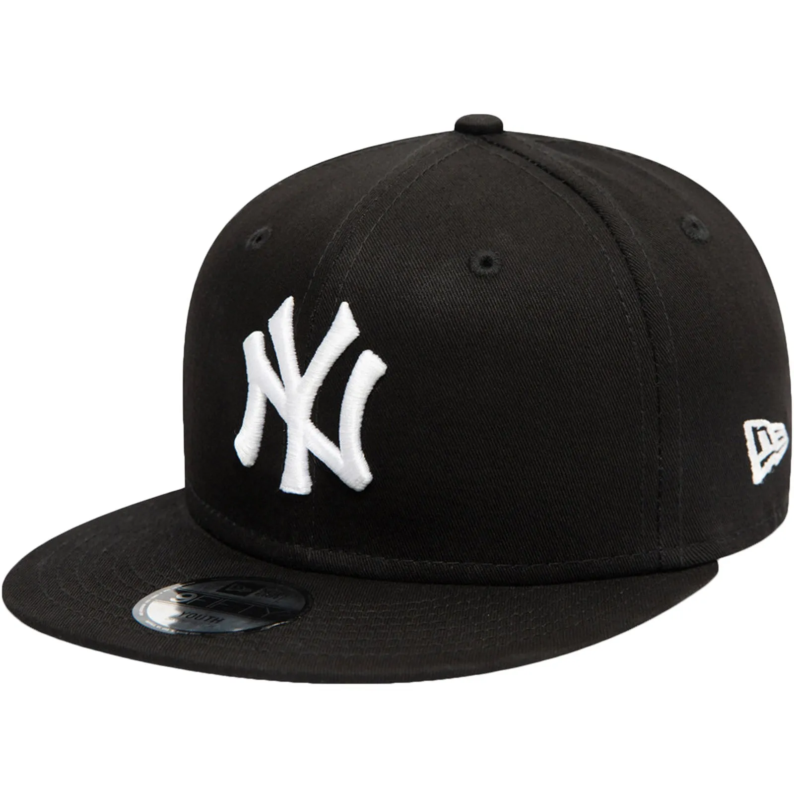 New Era Youths New York Yankees Essential 9FIFTY Snapback Cap - Black - 6-12 Yrs