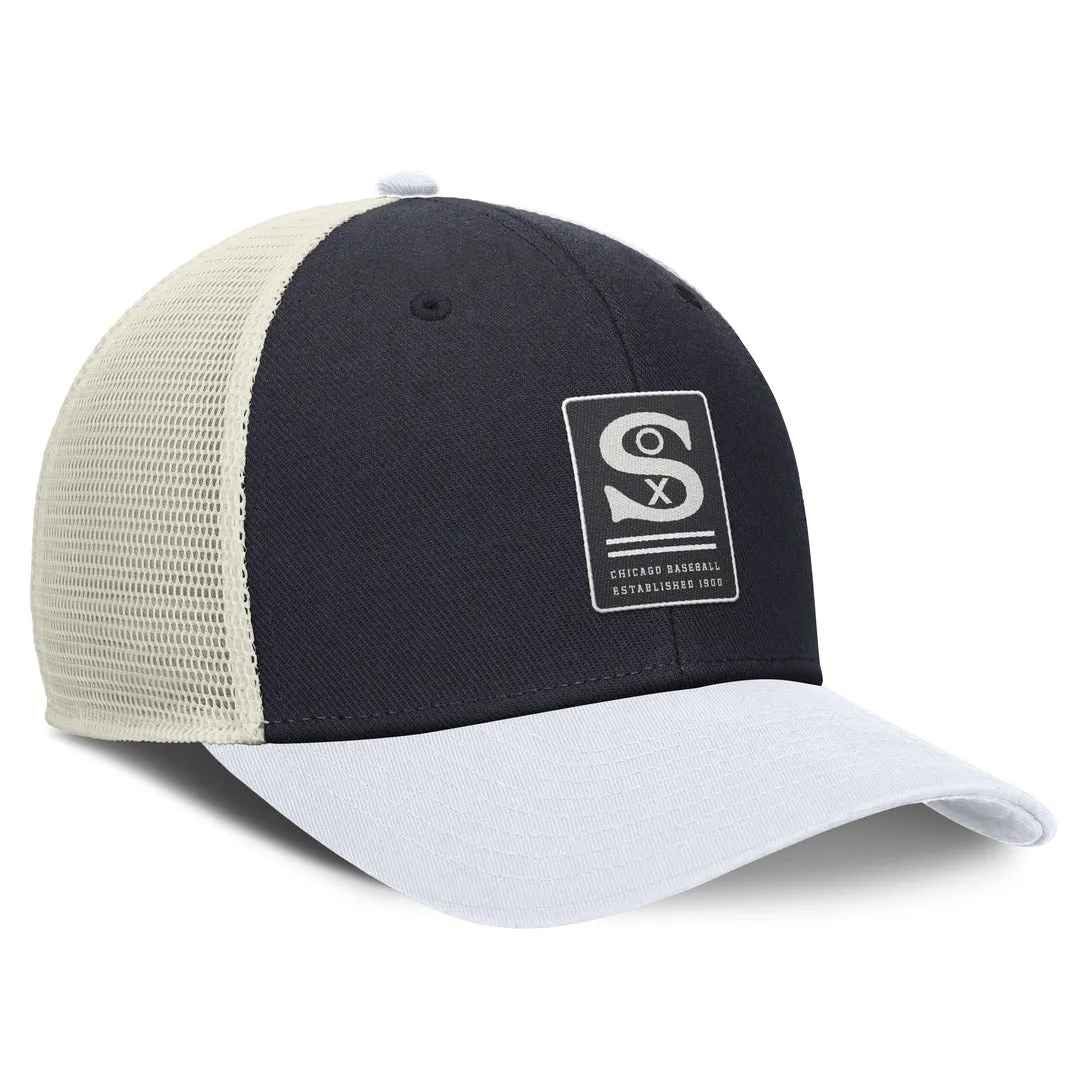 Nike Men's MLB Chircago White Sox Rise ST Adj Coop Trucker Cap