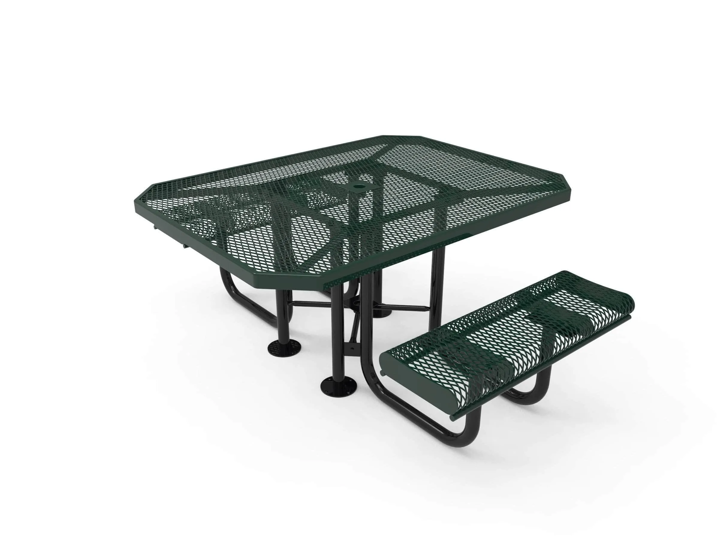 Octagon Rolled Portable Table - Diamond Pattern