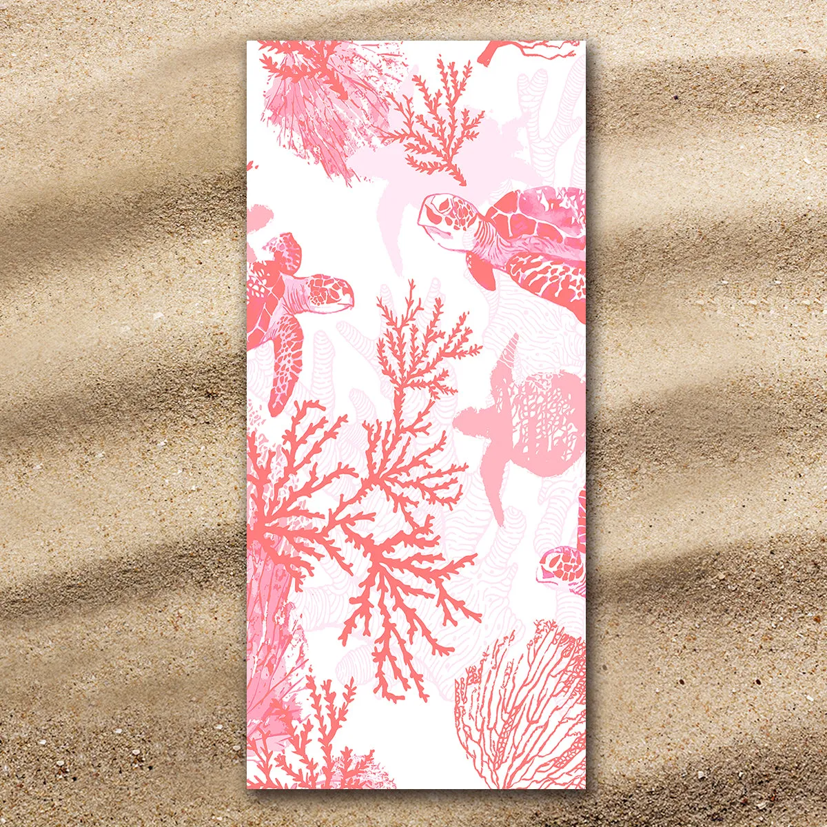 Red Coral Wonders Jumbo Towel