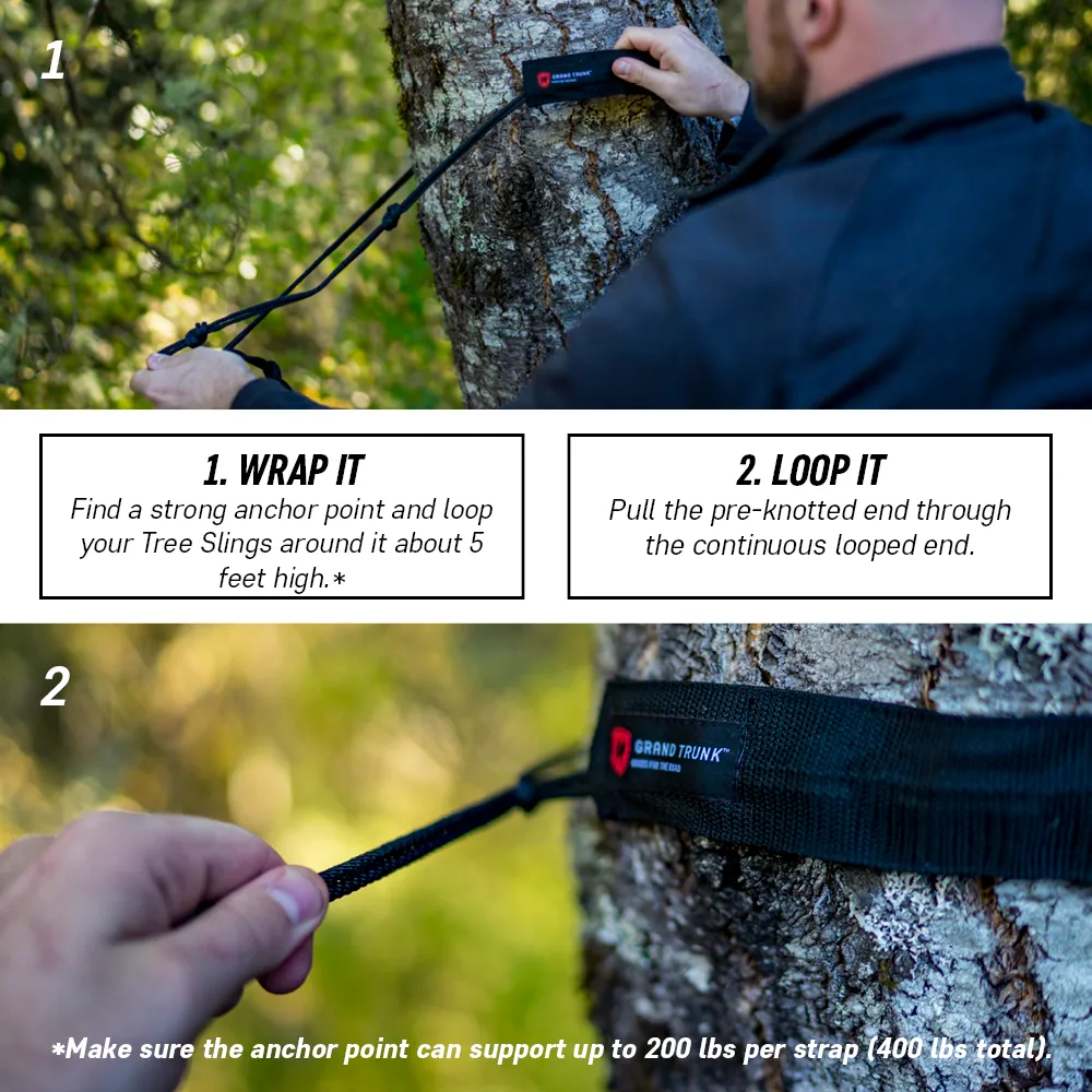 Tree Slings Hammock Hanging Kit