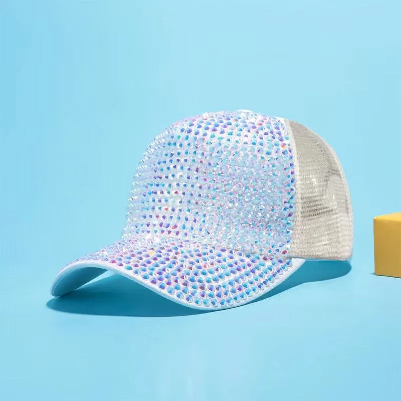 Wholesale 10PCS Rhinestone Breathable Baseball Caps