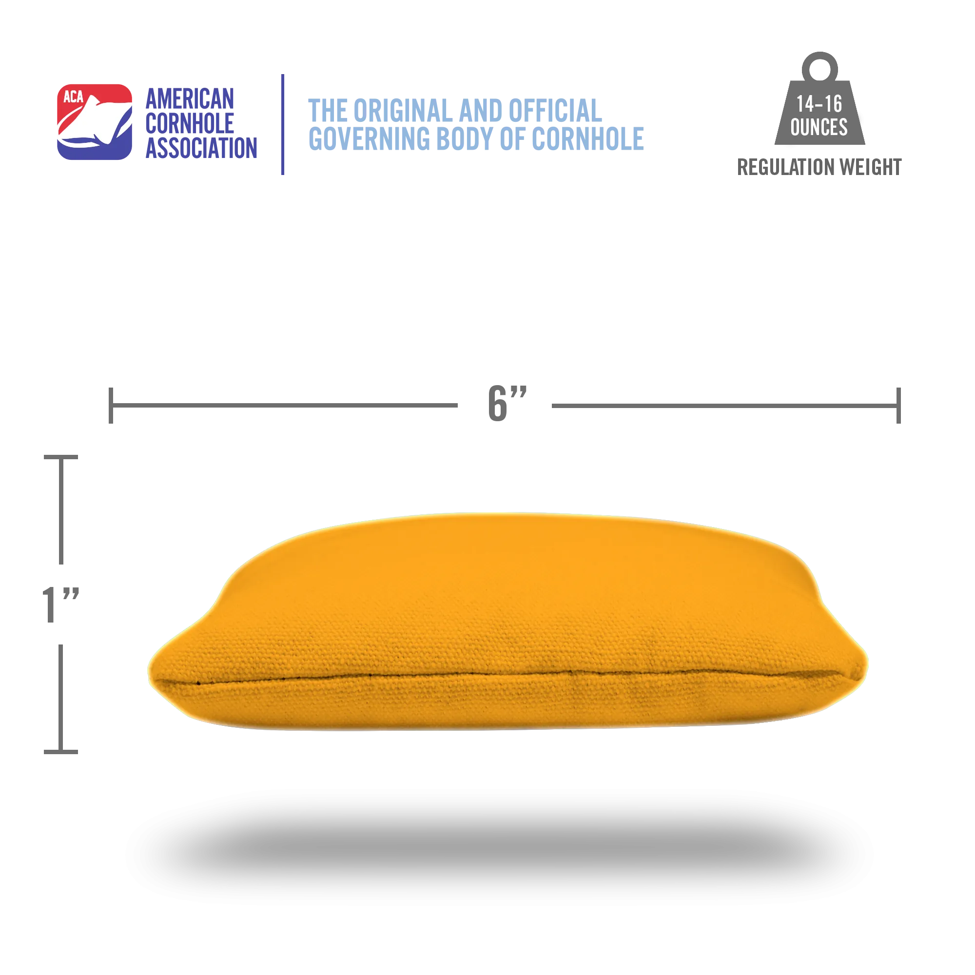 Yellow Daily 66x Cornhole Bags